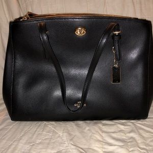 black coach bag